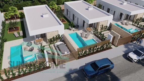 new constructed villas